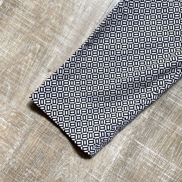 J Jill Geo Print Essential Slim Ankle Pants Womens 12 Straight Leg Office Travel - Picture 9 of 15